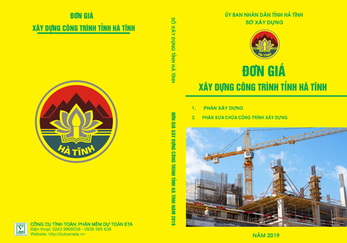 Đơn giá xây dựng công trình tỉnh Hà Tĩnh năm 2019